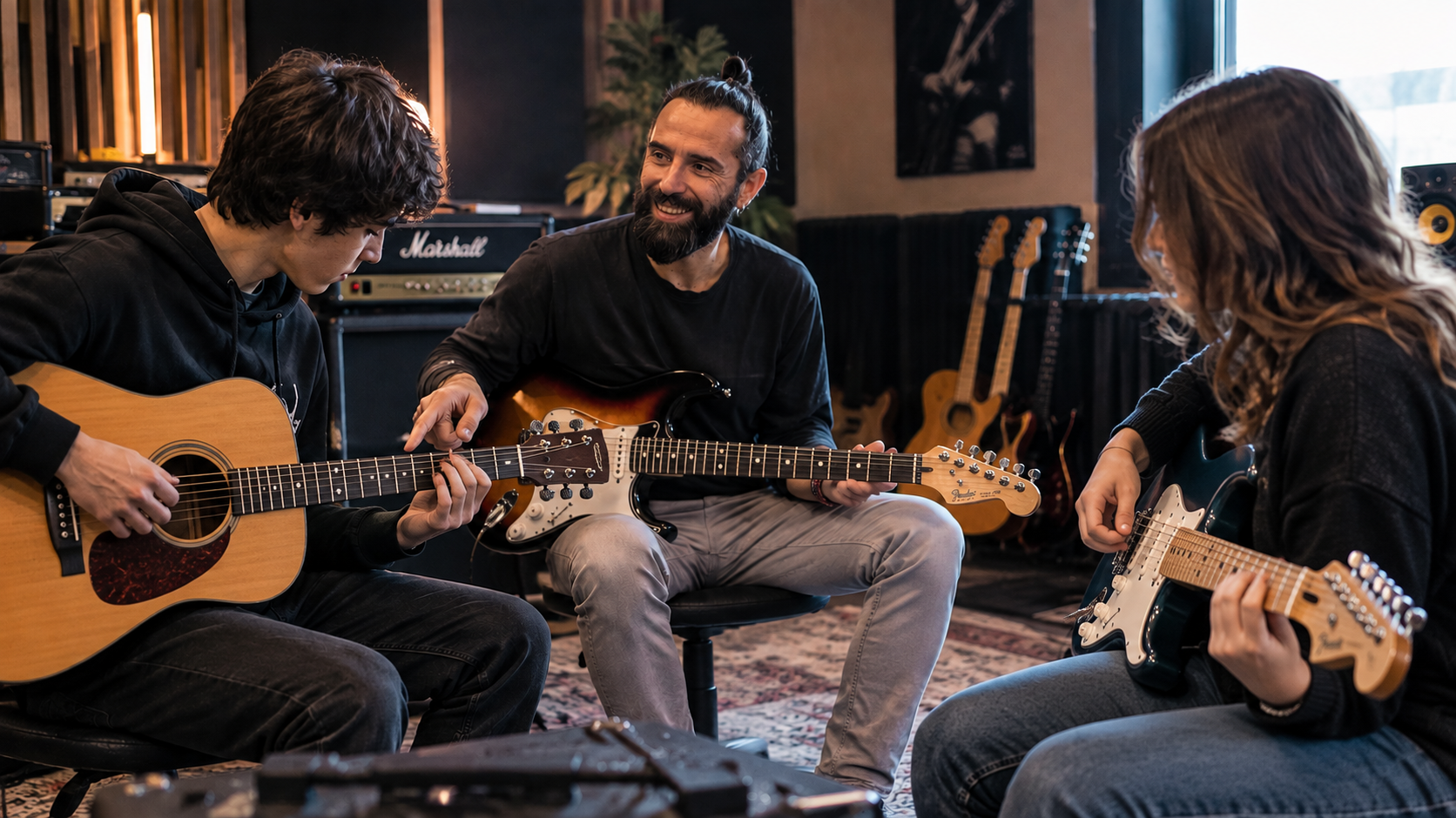 Lezione di chitarra moderna